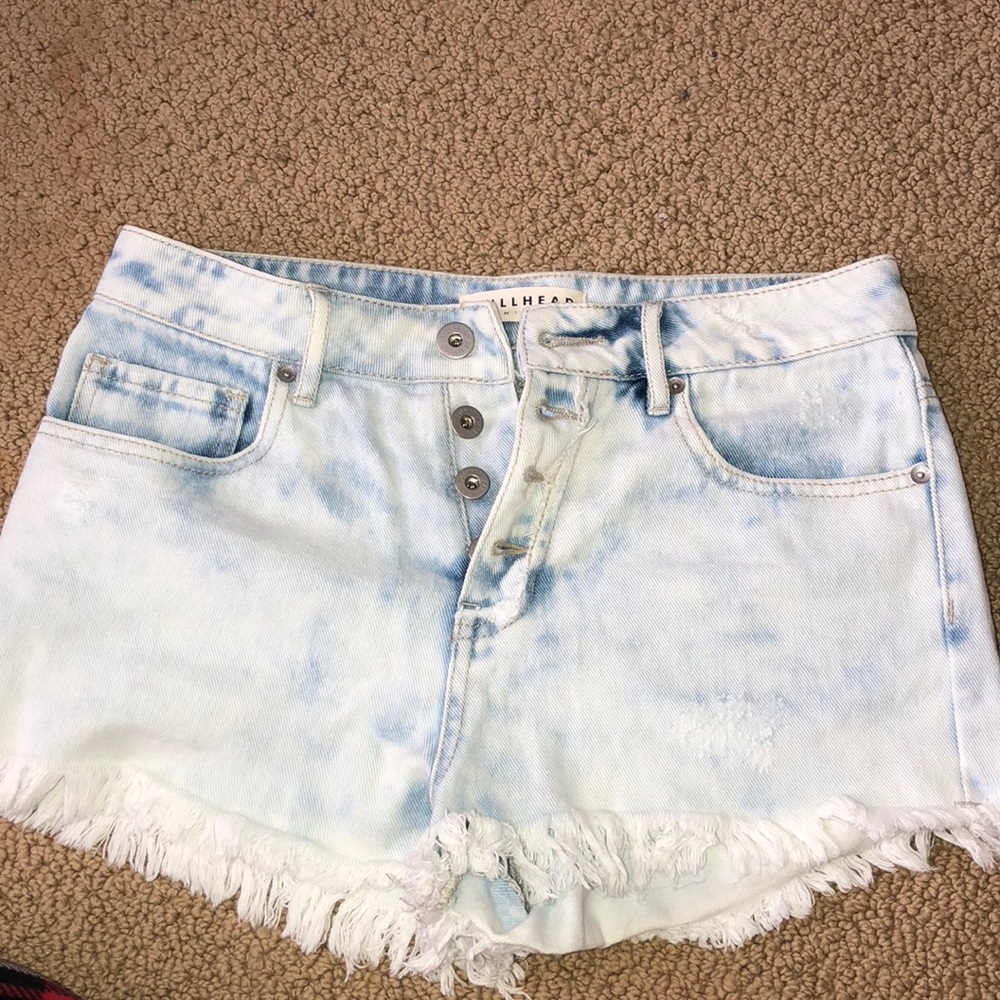 high rise pac sun denim shorts